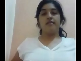 Indian Girl Showing Boobs and Hairy Pussy -(DESISIP.COM)